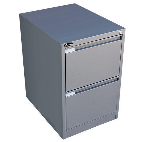 Graphite Ripple Mercury 2 Drawer Filing Cabinet