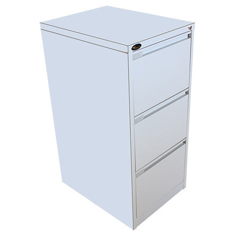 Grey Mercury 3 Drawer Filing Cabinet