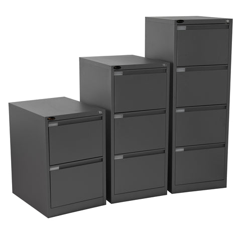 Cluster image of graphite ripple vertical filing cabinets