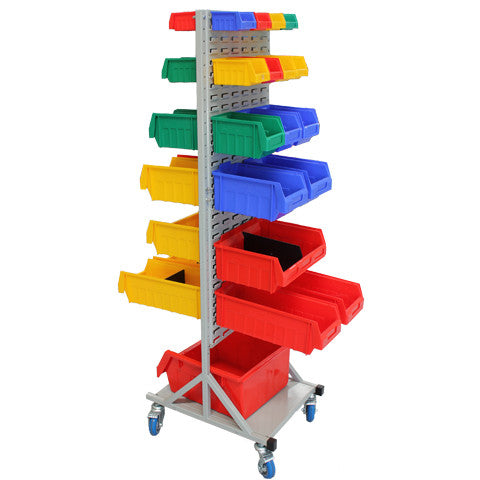 Mobile Louvre panel with supra bins