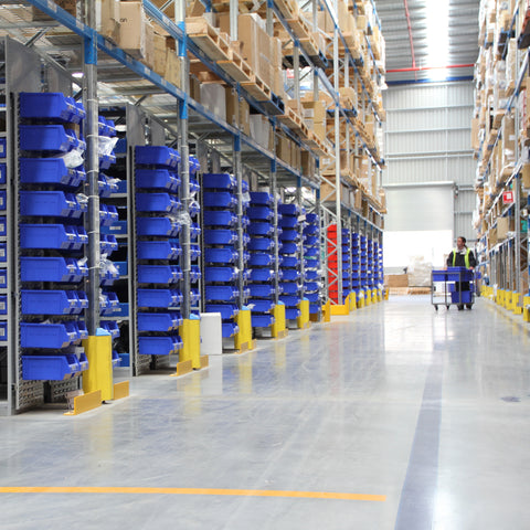 Static Louvre Panels in a warehouse