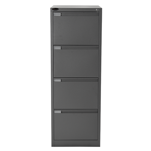 four drawer mercury vertical filing cabinet graphite ripple