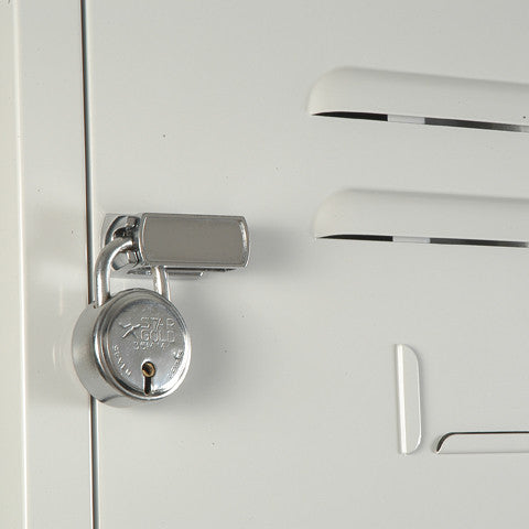 Padlatch locking mechanism up close Eight Door Locker